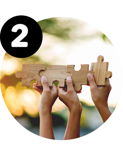 putting puzzle pieces together
